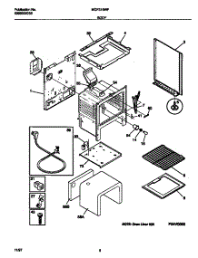 04 - Body parts for Frigidaire Range MGF316WFSC from AppliancePartsPros.com