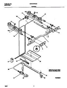 03 - Burner parts for Frigidaire Range MGF324WESE from AppliancePartsPros.com