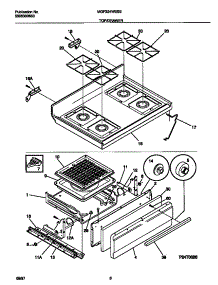 05 - Top / Drawer parts for Frigidaire Range MGF324WESE from AppliancePartsPros.com