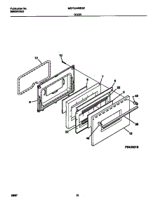 06 - Door parts for Frigidaire Range MGF324WESE from AppliancePartsPros.com