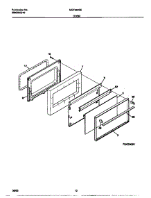 06 - Door parts for Frigidaire Range MGF324SEWA from AppliancePartsPros.com