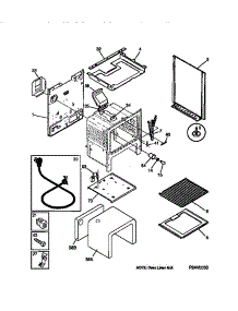 04 - Body parts for Frigidaire Range MGF345BBDA from AppliancePartsPros.com