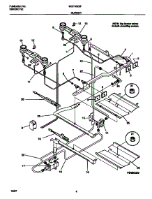 03 - Burner parts for Frigidaire Range MGF352BFDB from AppliancePartsPros.com