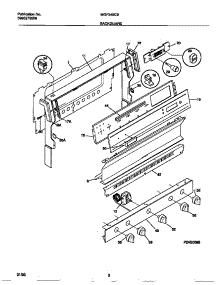 02 - Backguard parts for Frigidaire Range MGF345CBSD from AppliancePartsPros.com