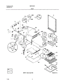 07 - Body parts for Frigidaire Range MEF361BHDB from AppliancePartsPros.com