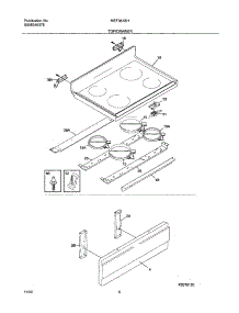 05 - Top / Drawer parts for Frigidaire Range MEF361BHDB from AppliancePartsPros.com