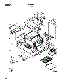 03 - Body parts for Frigidaire Range MEF402WCW2 from AppliancePartsPros.com