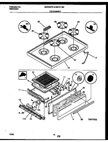06 - Cooktop And Broiler Drawer Parts parts for Frigidaire Range MGF311SBDA from AppliancePartsPros.com
