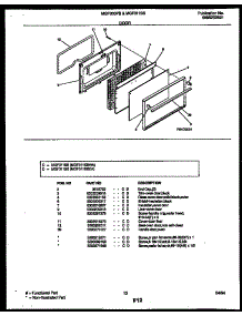08 - Door Parts parts for Frigidaire Range MGF311SBDA from AppliancePartsPros.com