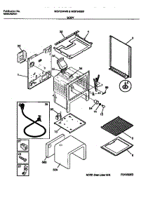 04 - Body parts for Frigidaire Range MGF324WBSB from AppliancePartsPros.com