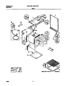 04 - Body parts for Frigidaire Range MGF334BGDA from AppliancePartsPros.com