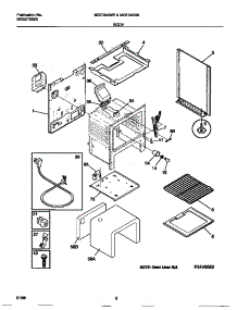 04 - Body parts for Frigidaire Range MGF345BBDD from AppliancePartsPros.com