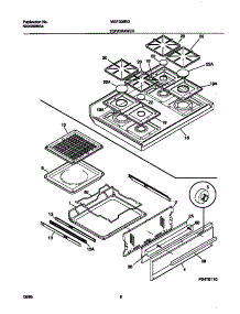 05 - Top / Drawer parts for Frigidaire Range MGF336BGDA from AppliancePartsPros.com