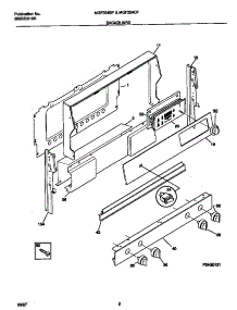 02 - Backguard parts for Frigidaire Range MGF354BFWB from AppliancePartsPros.com