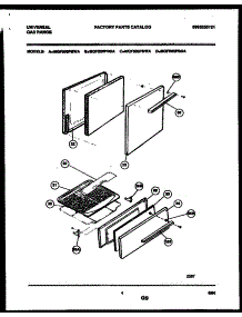 03 - Door And Broiler Drawer Parts parts for Frigidaire Range MGF500PBDA from AppliancePartsPros.com