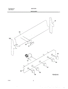 03 - Backguard parts for Frigidaire Range MGF303PGWH from AppliancePartsPros.com
