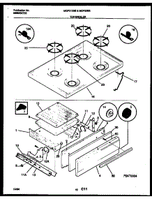 06 - Cooktop And Broiler Drawer Parts parts for Frigidaire Range MGF312SBDA from AppliancePartsPros.com