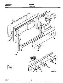 02 - Backguard parts for Frigidaire Range MGF324SEDA from AppliancePartsPros.com