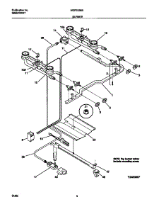 03 - Burner parts for Frigidaire Range MGF322BBWD from AppliancePartsPros.com