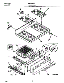 05 - Top / Drawer parts for Frigidaire Range MGF324WESF from AppliancePartsPros.com