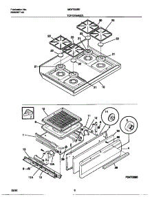 05 - Top / Drawer parts for Frigidaire Range MGF333BEDC from AppliancePartsPros.com