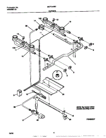 03 - Burner parts for Frigidaire Range MGF345BEDA from AppliancePartsPros.com