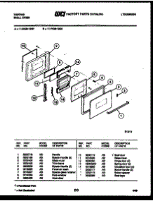 03 - Door Parts parts for Frigidaire Oven 11-7439-00-01 from AppliancePartsPros.com