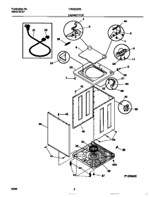 02 - Cabinet / Top parts for Frigidaire Washer TWX233RBD3 from AppliancePartsPros.com