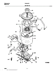 03 - Motor / Tub parts for Frigidaire Washer TWX645RBW3 from AppliancePartsPros.com