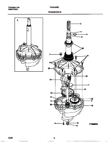 04 - Transmission parts for Frigidaire Washer TWX645RBW3 from AppliancePartsPros.com