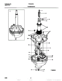 04 - Transmission parts for Frigidaire Washer TWX233RBD3 from AppliancePartsPros.com