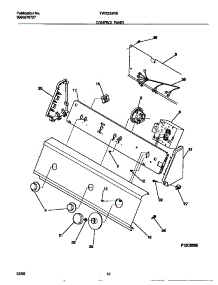 05 - Control Panel parts for Frigidaire Washer TWX233RBD3 from AppliancePartsPros.com