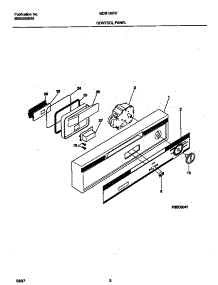02 - Control Panel parts for Frigidaire Dishwasher MDB120RFM2 from AppliancePartsPros.com