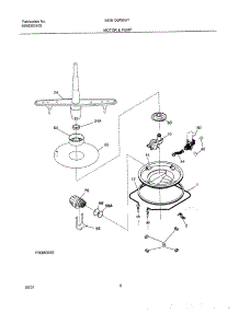 09 - Motor & Pump parts for Frigidaire Dishwasher MDB100RGW1 from AppliancePartsPros.com