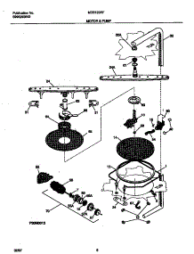 05 - Motor & Pump parts for Frigidaire Dishwasher MDB120RFM2 from AppliancePartsPros.com