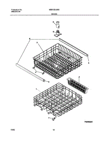 13 - Racks parts for Frigidaire Dishwasher MDB122LBS0 from AppliancePartsPros.com