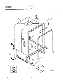 07 - Tub parts for Frigidaire Dishwasher MDB421RJB0 from AppliancePartsPros.com