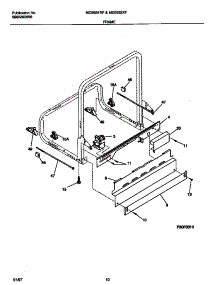 06 - Frame parts for Frigidaire Dishwasher MDB632XFS2 from AppliancePartsPros.com