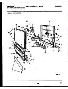 04 - Door Parts parts for Frigidaire Dishwasher MDP632RBR0 from AppliancePartsPros.com