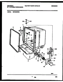 05 - Tub And Frame Parts parts for Frigidaire Dishwasher MDP632RBR0 from AppliancePartsPros.com