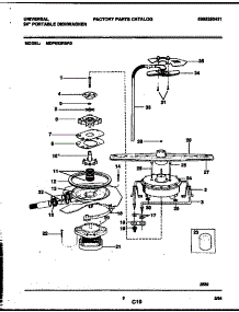 06 - Motor Pump Parts parts for Frigidaire Dishwasher MDP632RBR0 from AppliancePartsPros.com