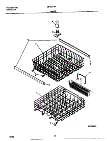 07 - Racks parts for Frigidaire Dishwasher MDB631RFR0 from AppliancePartsPros.com