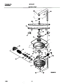 05 - Motor & Pump parts for Frigidaire Dishwasher MDP531RFR1 from AppliancePartsPros.com