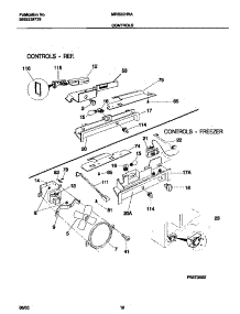 06 - Controls parts for Frigidaire Refrigerator MRS20HRAWC from AppliancePartsPros.com