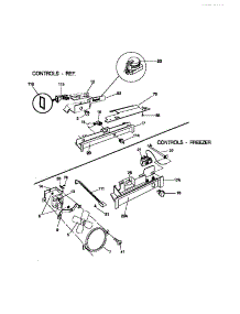 06 - Controls parts for Frigidaire Refrigerator MRS20BRCW0 from AppliancePartsPros.com