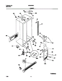 04 - Cabinet parts for Frigidaire Refrigerator MRS20WRGW1 from AppliancePartsPros.com