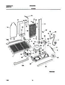 07 - System parts for Frigidaire Refrigerator MRS20WRGW1 from AppliancePartsPros.com