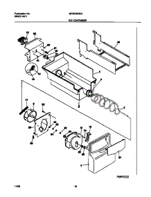 09 - Ice Container parts for Frigidaire Refrigerator MRS20WRGW1 from AppliancePartsPros.com