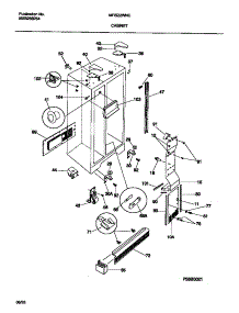 04 - Cabinet parts for Frigidaire Refrigerator MRS22WNCW0 from AppliancePartsPros.com