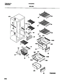 05 - Shelves parts for Frigidaire Refrigerator MRS22WNCW0 from AppliancePartsPros.com